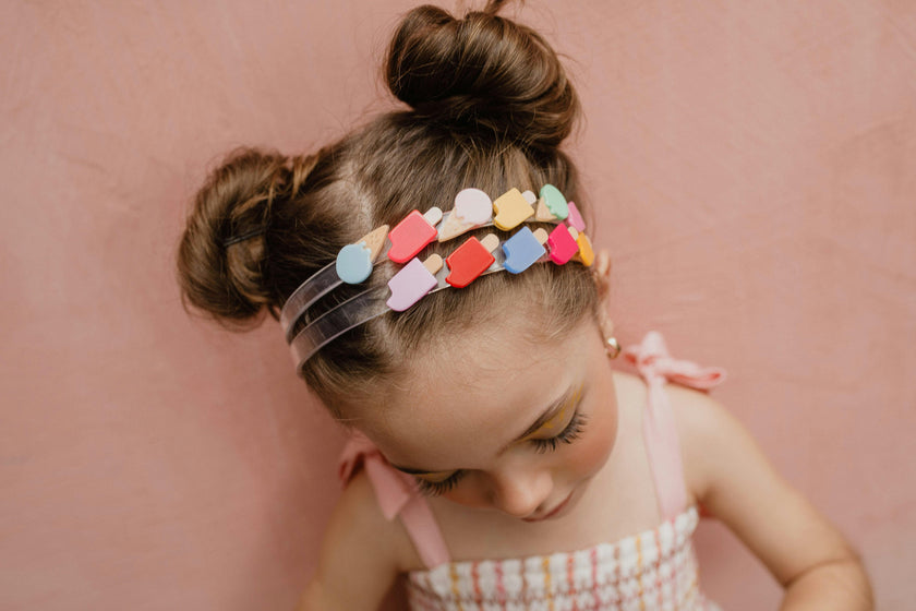 Popsicle Vibrant Satin Colors Headband