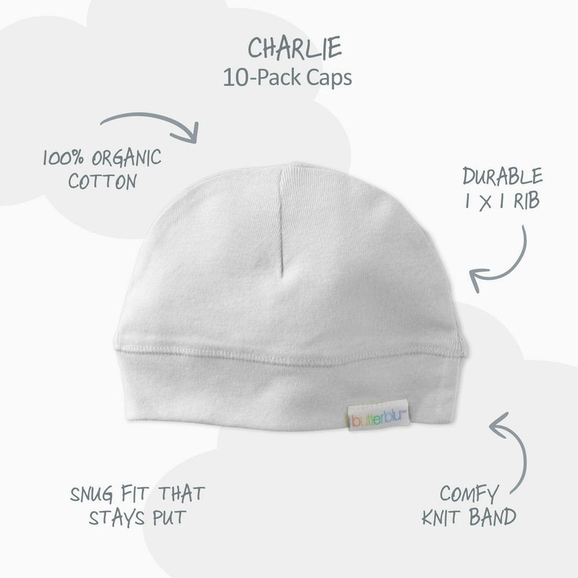 CHARLIE 10-Pack Baby Hats