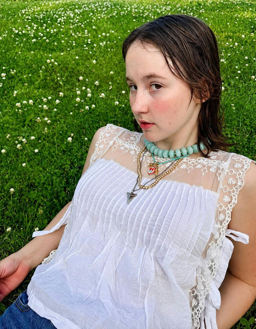 SUMMER CORD FISH CHARM NECKLACE