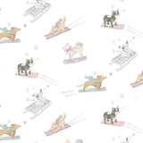 Ski Pups Girl Pima Cotton Baby Blanket