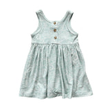 Henley Tank Dress Summer Polka Dots