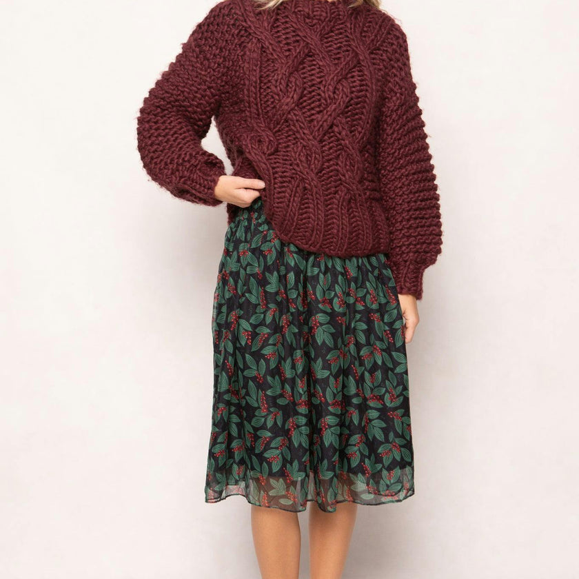 Erica Sweater in Raisin