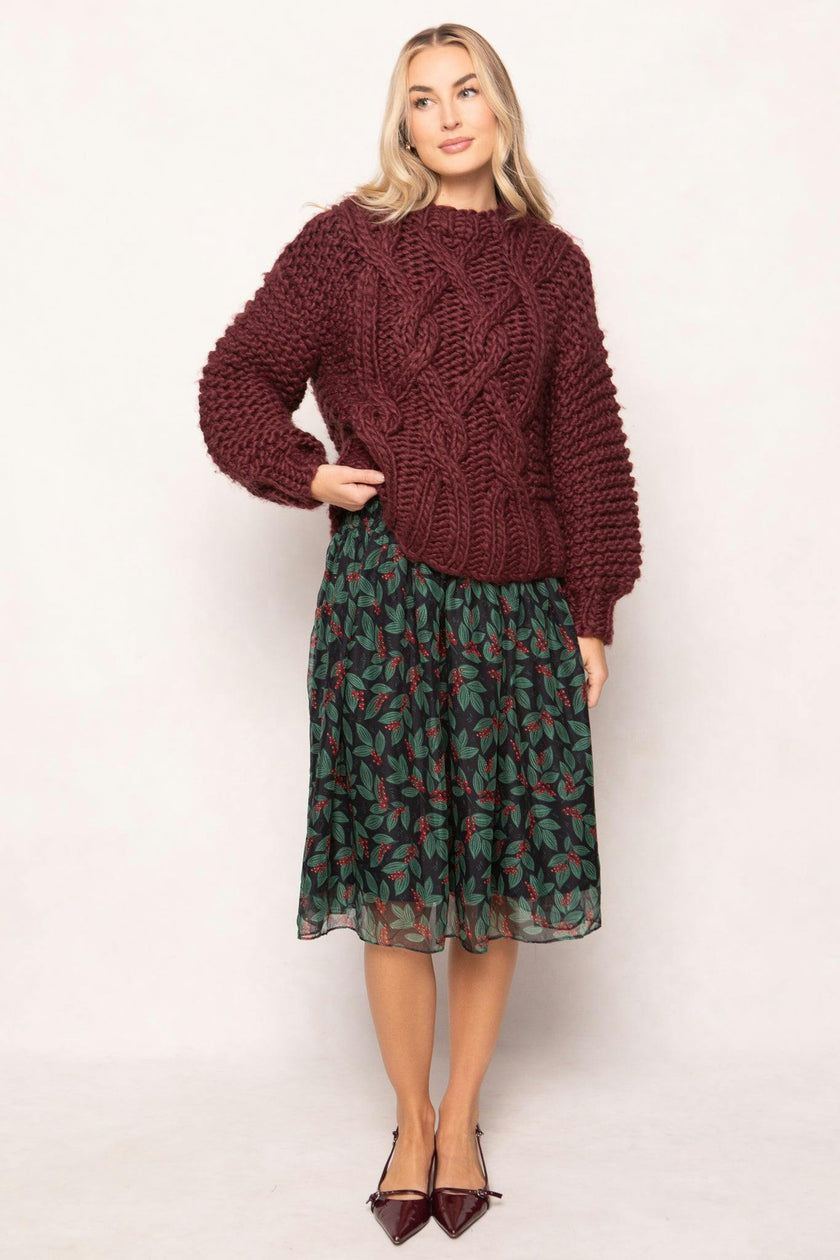 Erica Sweater in Raisin