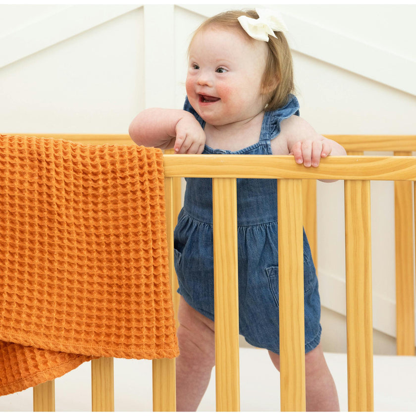 Waffle Baby Blanket Pumpkin
