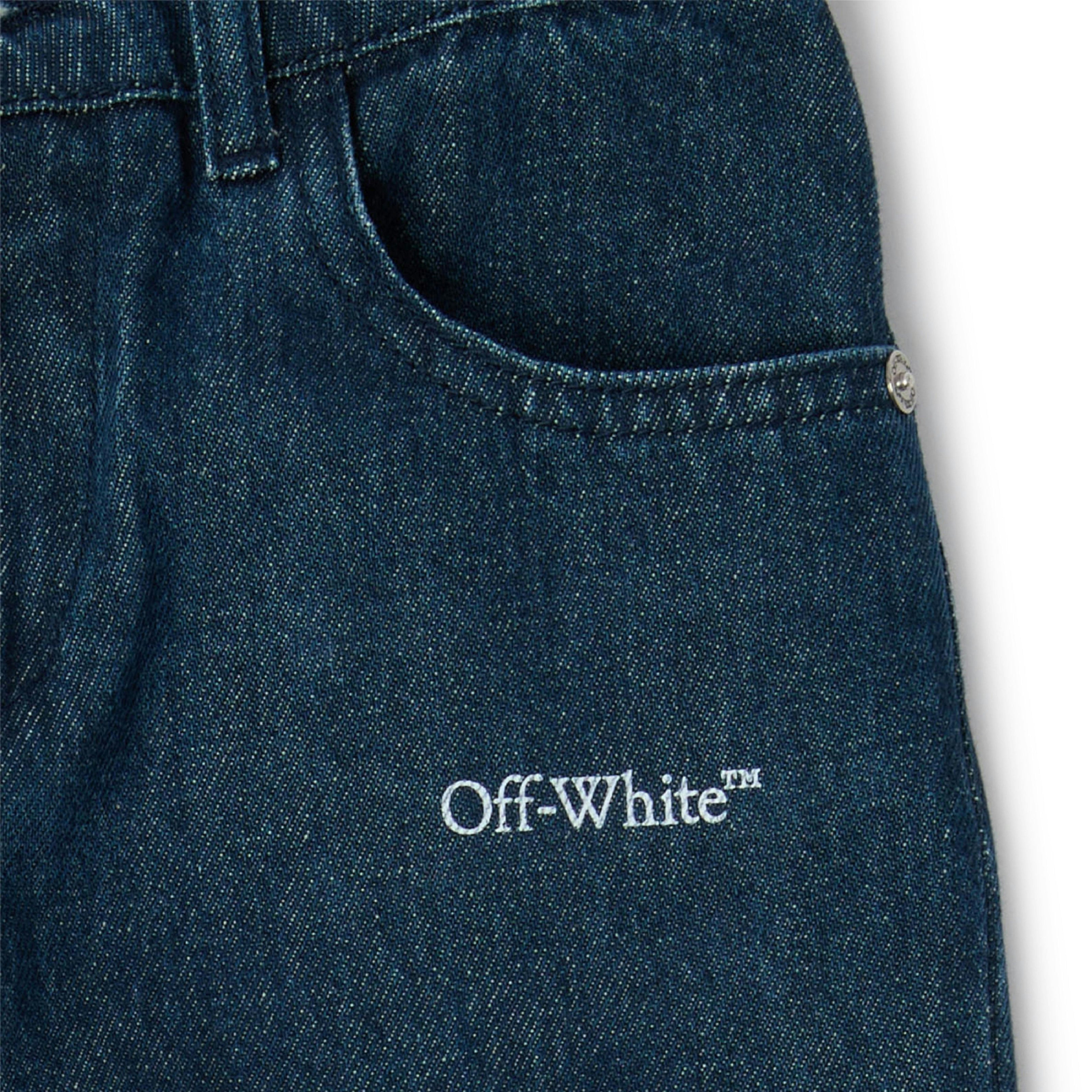 Medium Blue Logo Jeans
