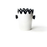 Black Arabesque Scallop Ice Bucket