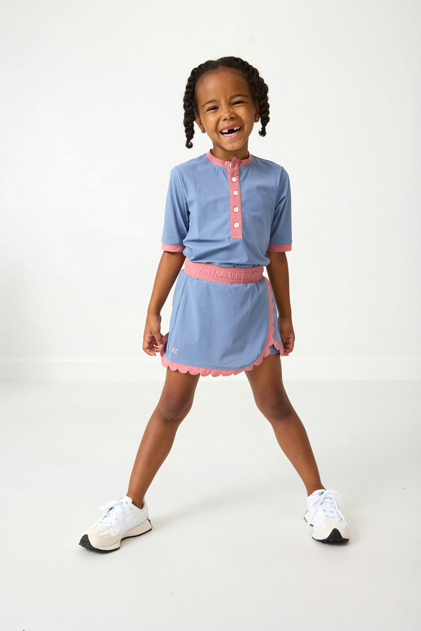 Girls Henley Top