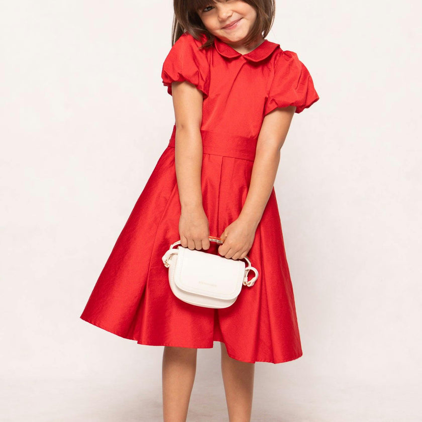 Mini Wrenley Dress in Red Taffeta