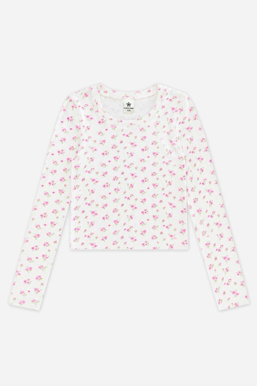 Ultra-Soft Ribbed Long Sleeve Fitted Tee