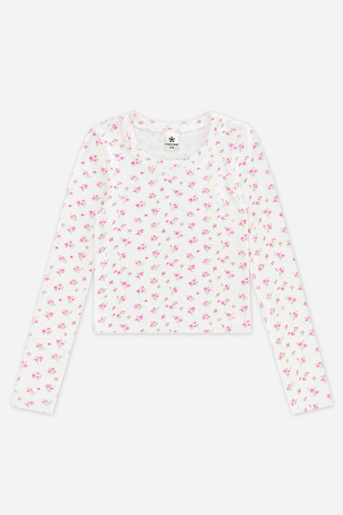 Ultra-Soft Ribbed Long Sleeve Fitted Tee