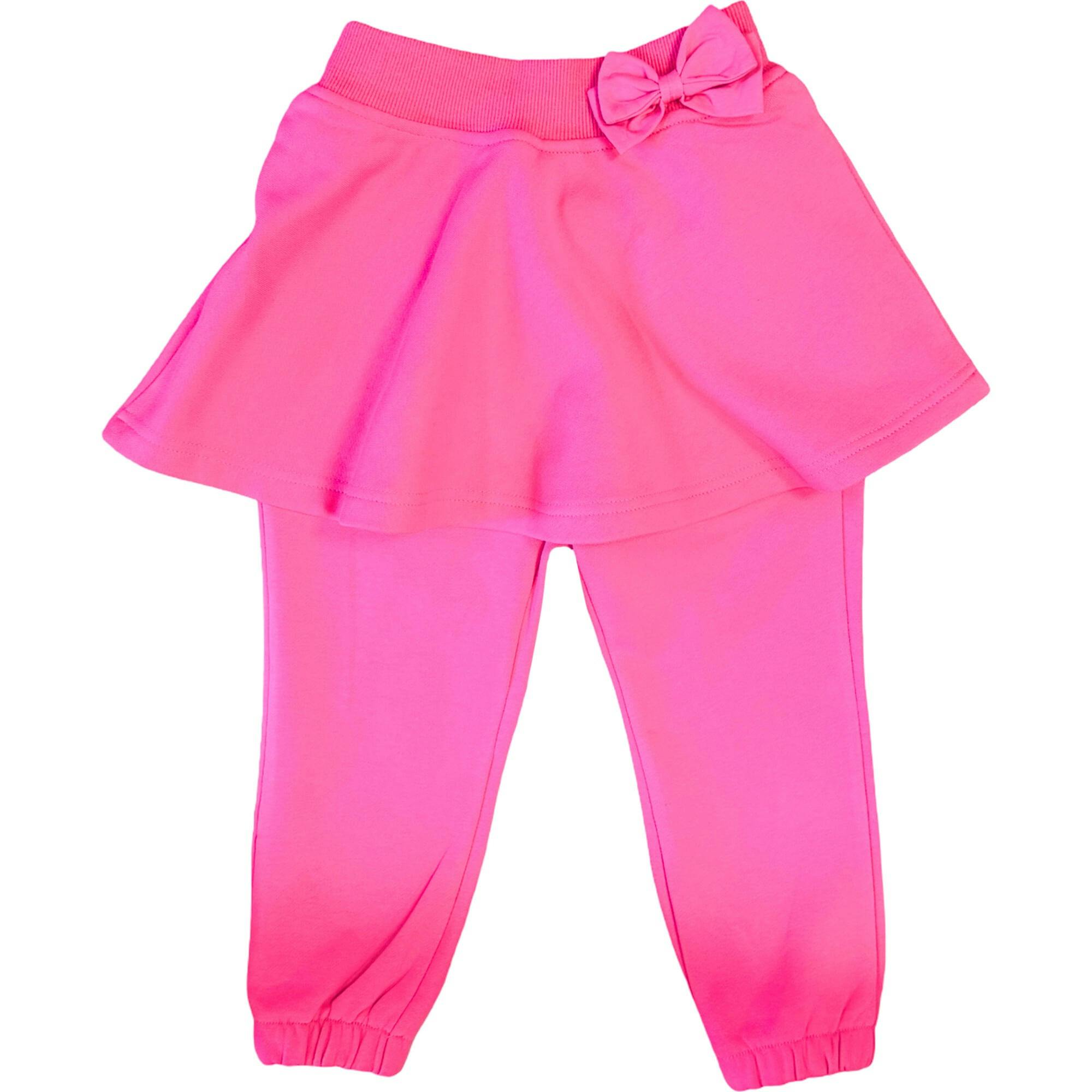 Hot Pink Skirted Bow Jogger