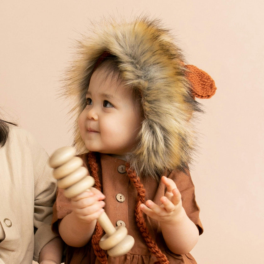 Lennon Lion Bonnet - Cinnamon