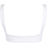 Women's White Bandeau Bikini Top