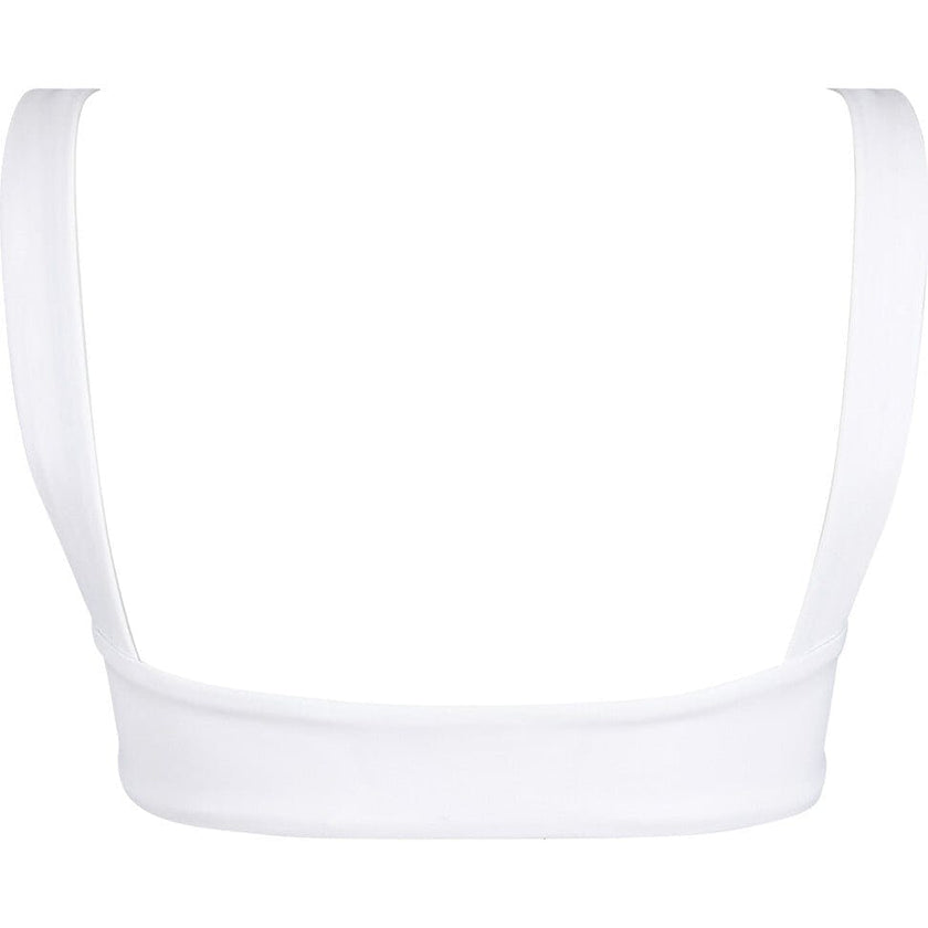 Women's White Bandeau Bikini Top