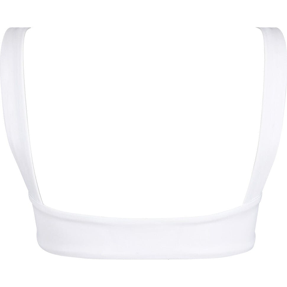 Women's White Bandeau Bikini Top