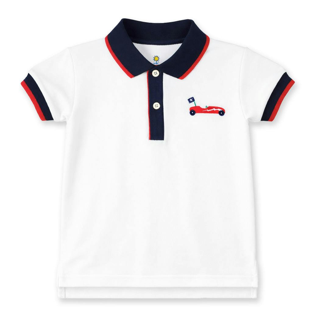 Knit Polo With Derby Car