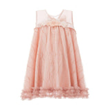 Pink Overlay Trapeze Dress