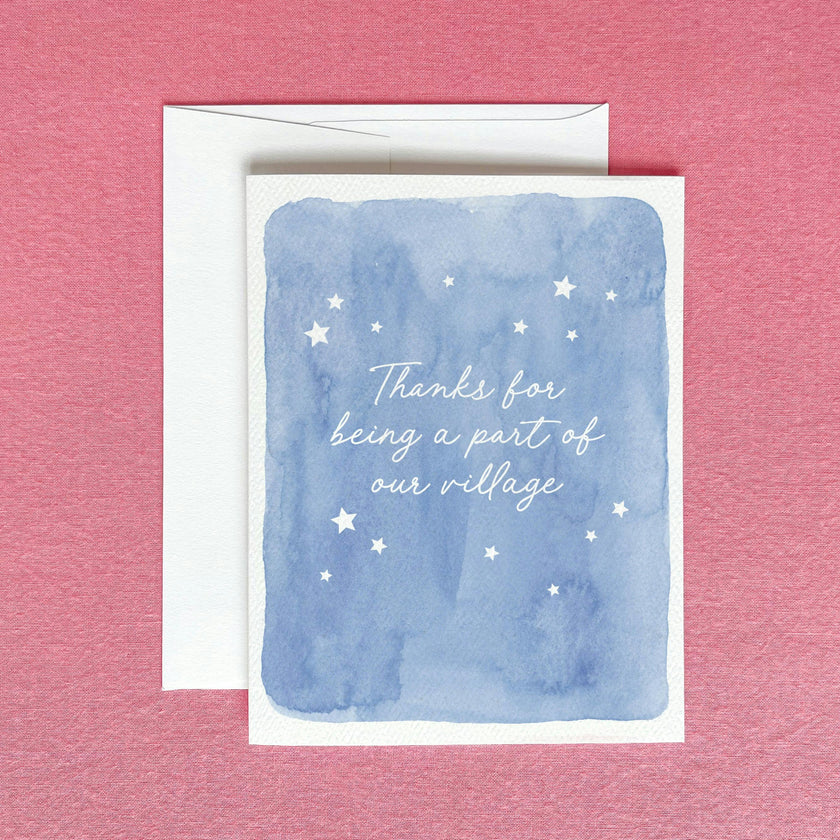 Thank for Being a Part of Our Village Greeting Card