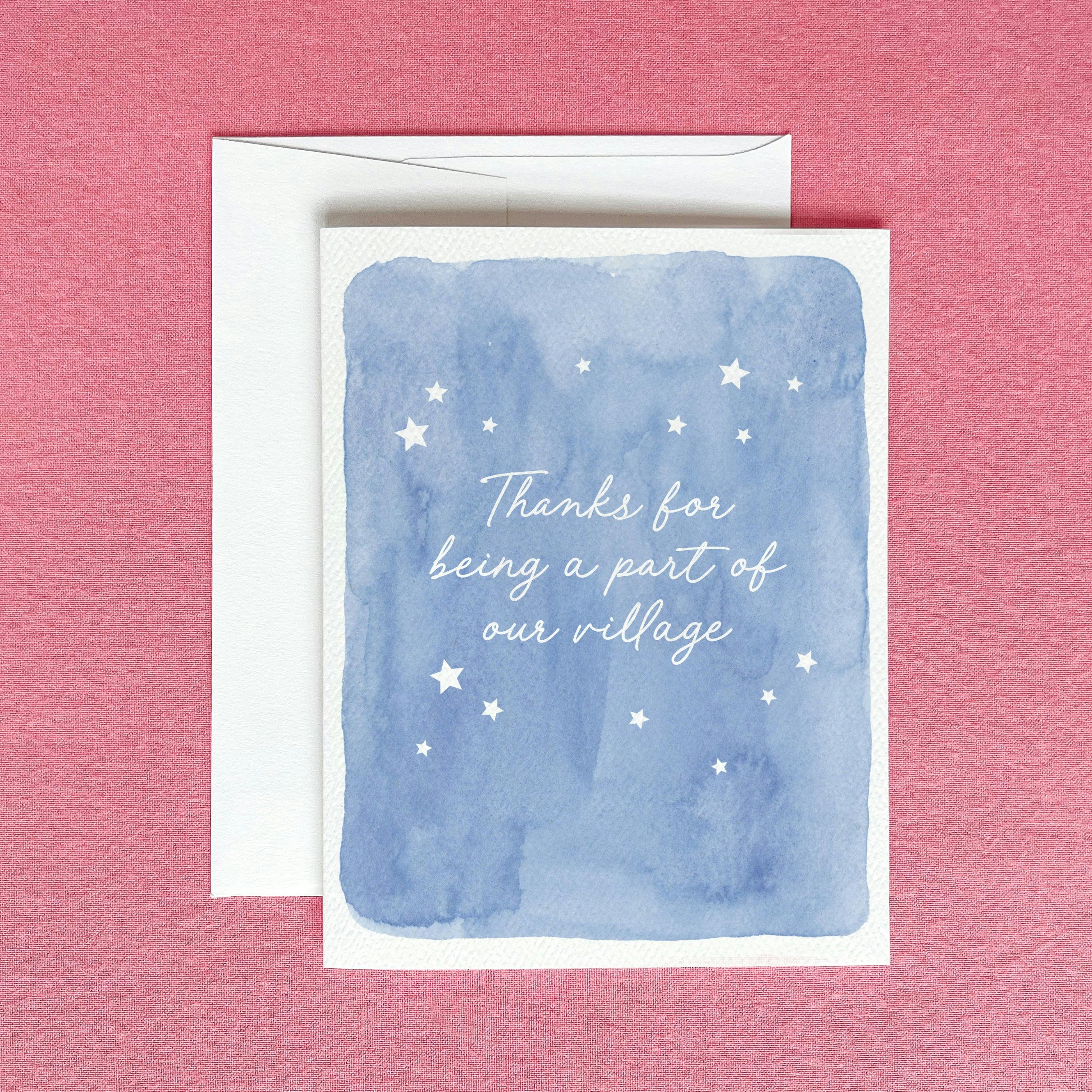 Thank for Being a Part of Our Village Greeting Card