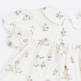 Flower Ducklings - Smocked Dress Set with Headband