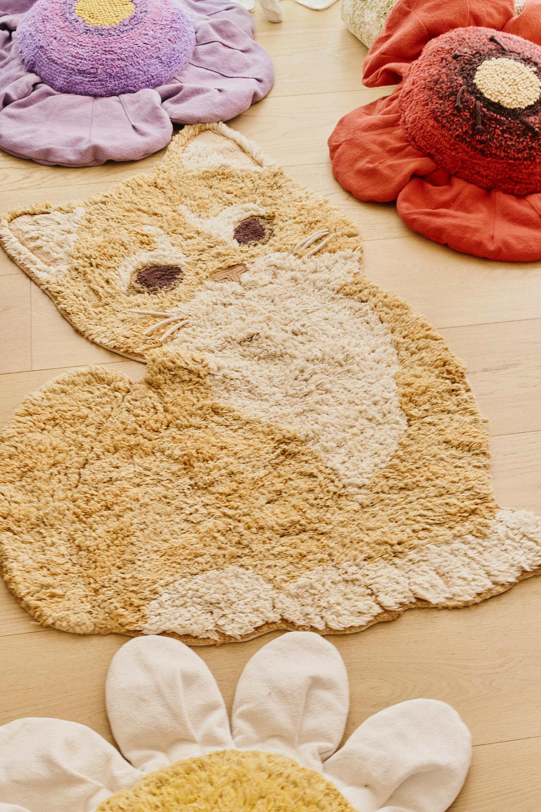 Washable Rug Ginger the cat