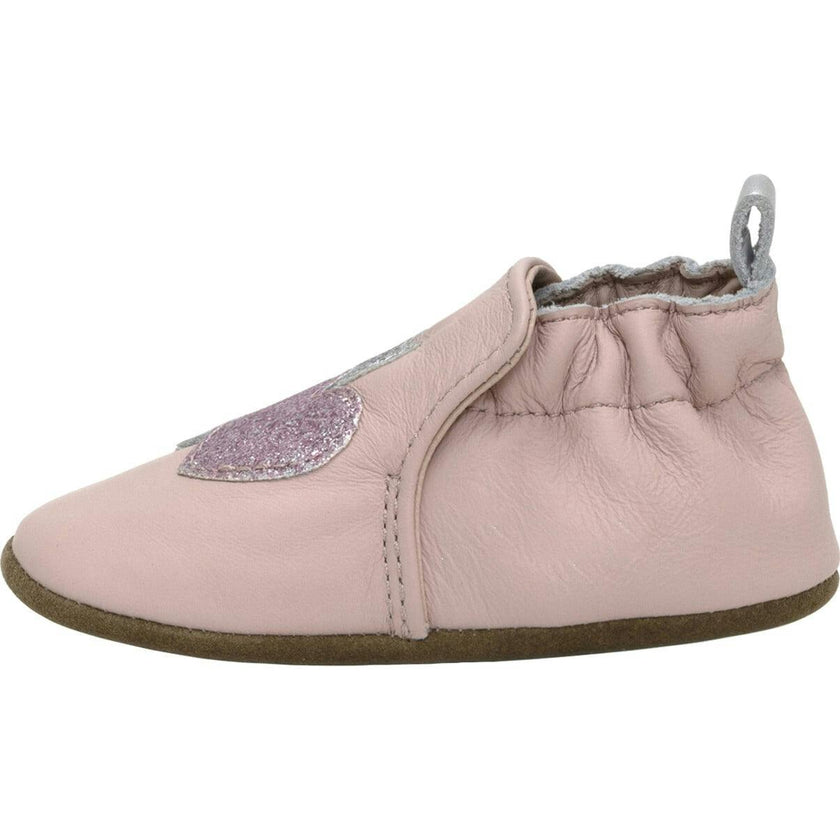 Heart Sparkle Lt Pink Soft Sole