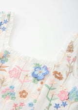 Everly Embroidered Mini Dress