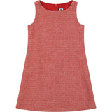 Morgan Girls Houndstooth Check Classic Shift Dress, Stripes