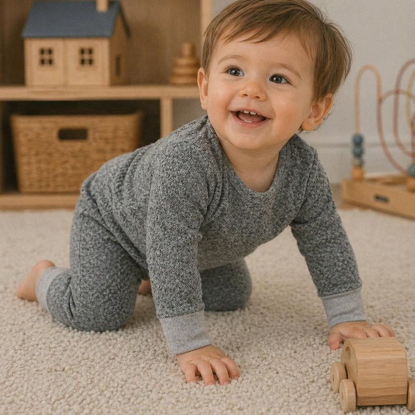 Brushed Sweater Knit 2-Piece Lounge Set