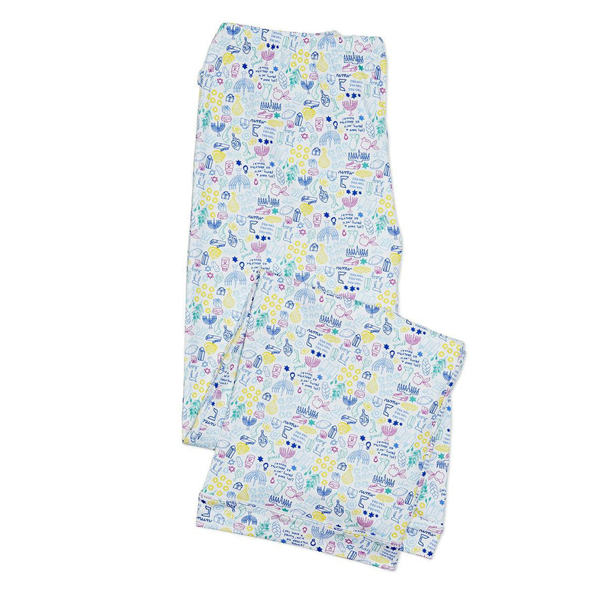 Hanukkah Women's Button Front Pajama Set