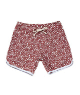 Rupert Swim Shorts Terracotta Shell Print