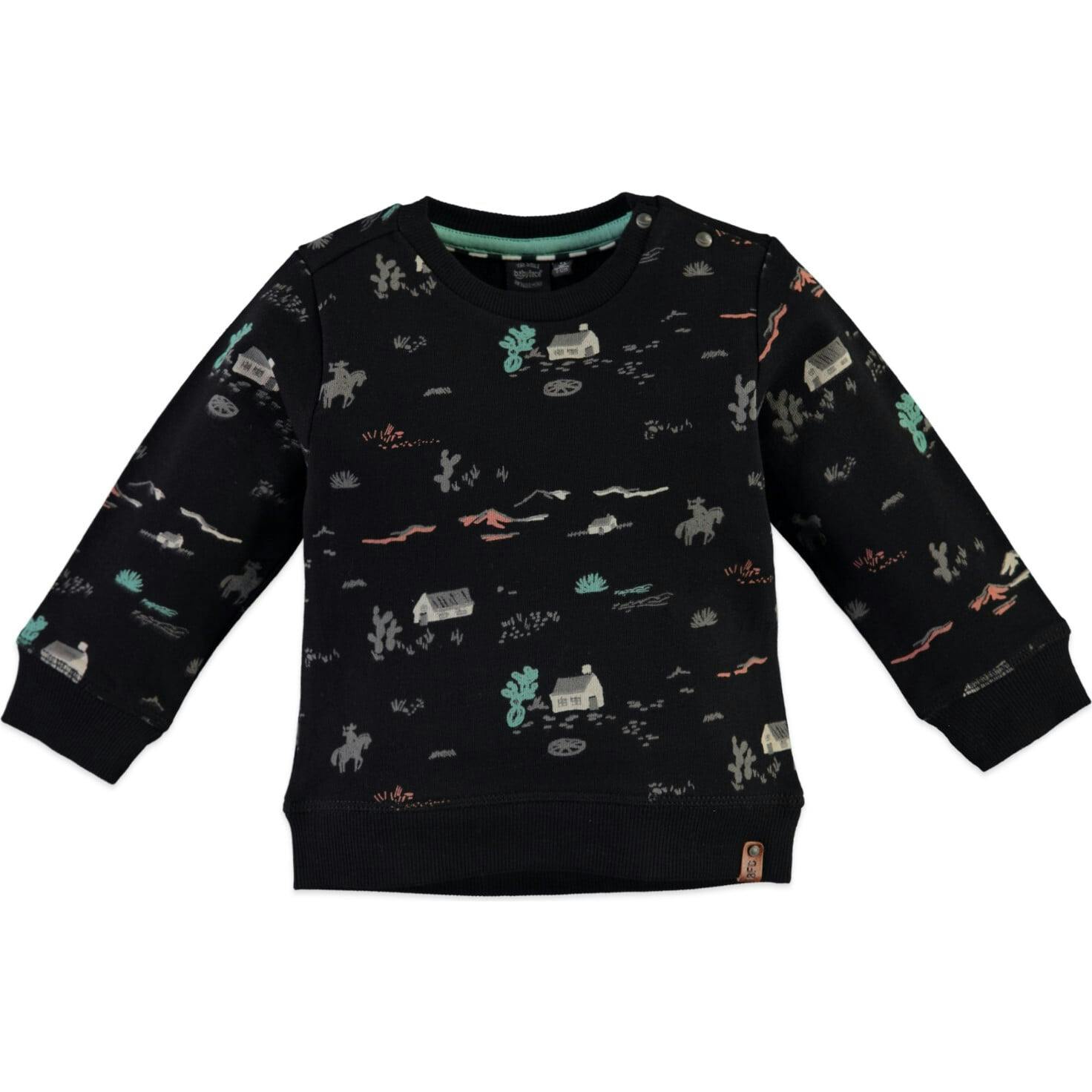 Desert Scene Print Crew Neck Sweatshirt