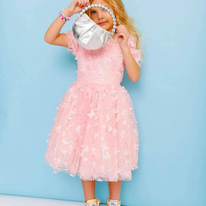 Love Tulle Sleeveless Dress, Pink