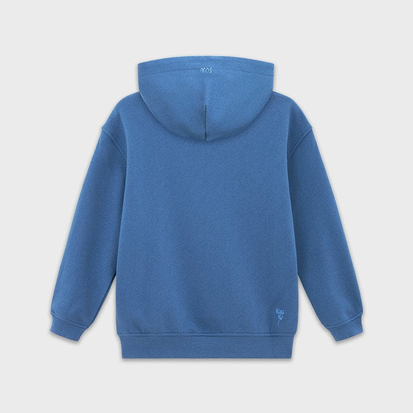Relaxed Cotton Hoodie With Print