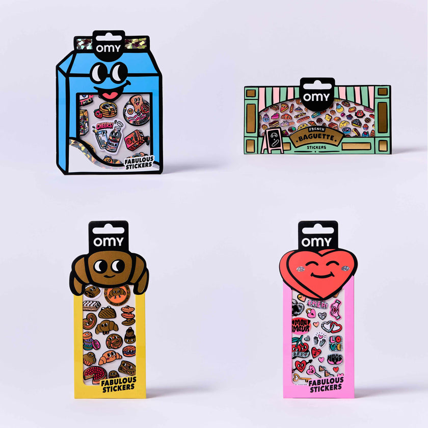 French Goodies - Bundle Of 4 Stickers