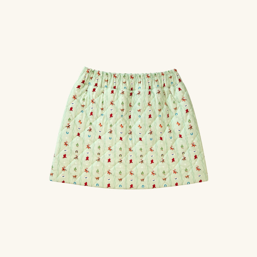 Quilted Skirt in Rodeo