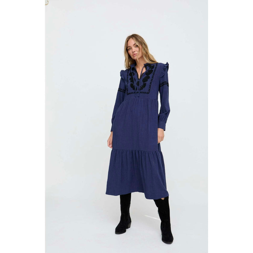 Lulu Embroidered Maxi Dress
