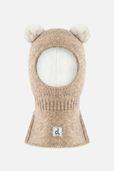 Knit Bear Balaclava Light Taupe