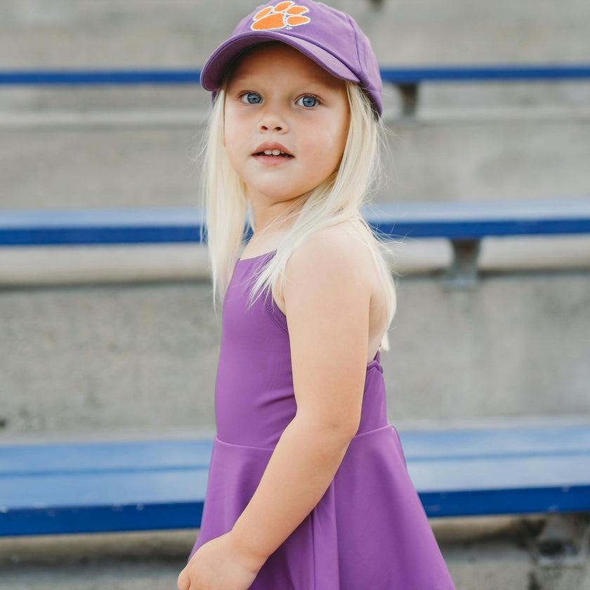 Officially Licensed Clemson Tigers Bow Baseball Hat (Baby/Toddler)