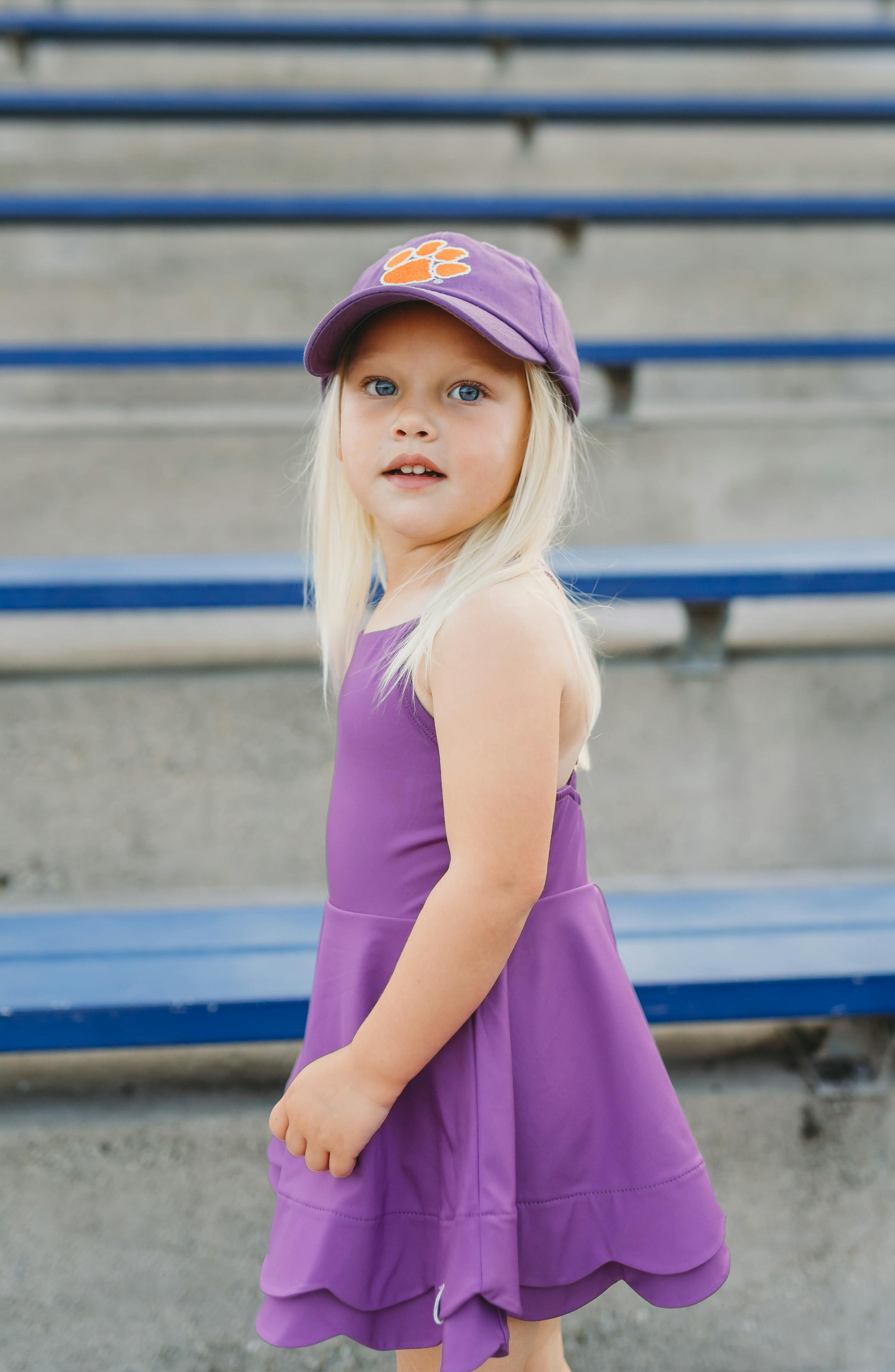 Officially Licensed Clemson Tigers Bow Baseball Hat (Baby/Toddler)