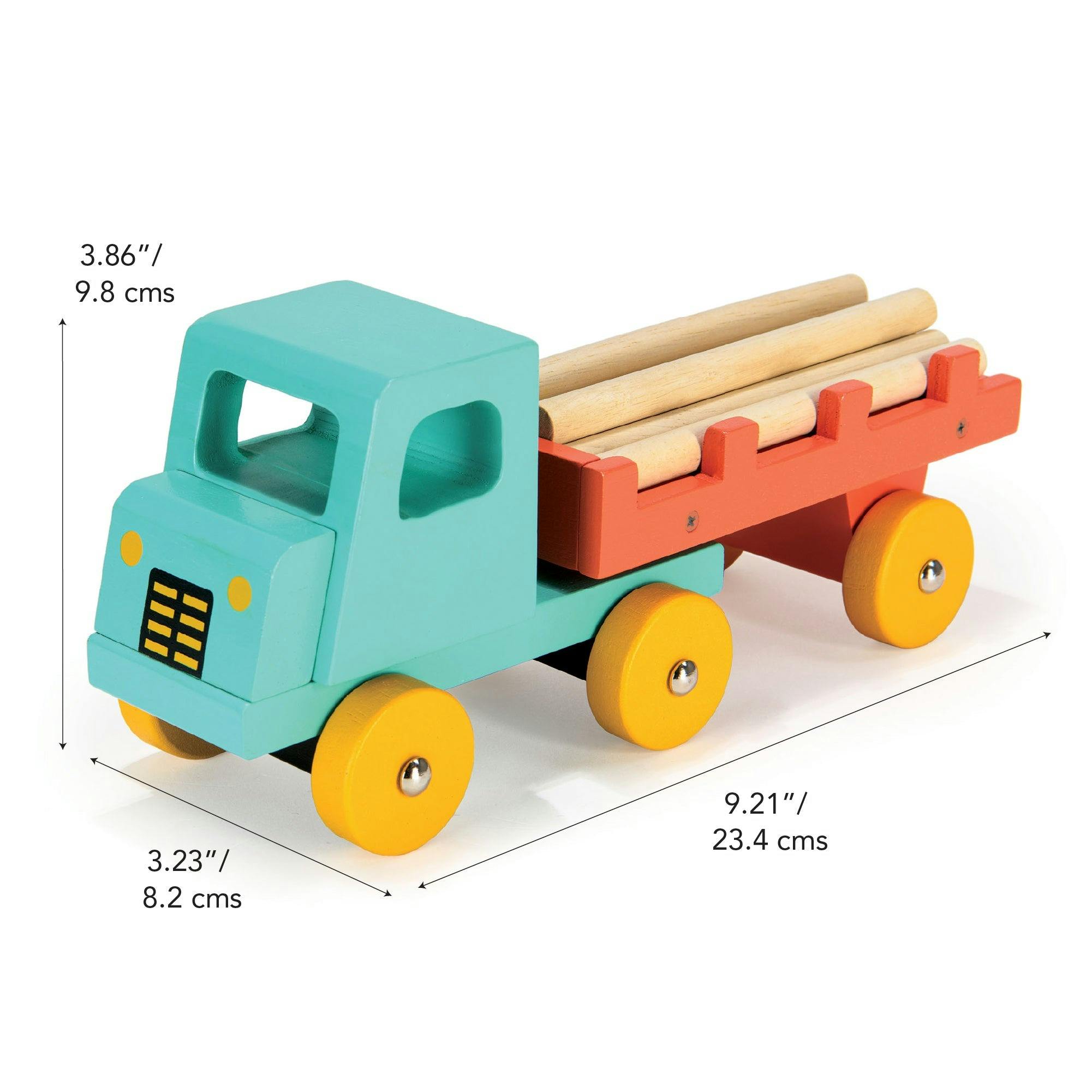 Teal Timber Truck