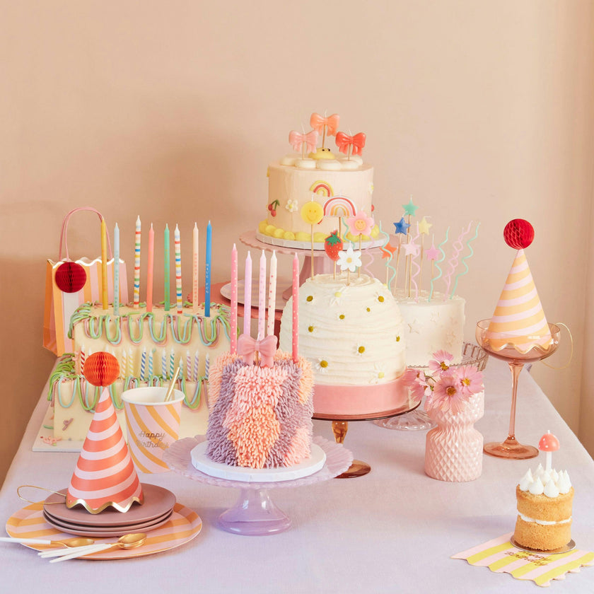 Pink Stars Candles