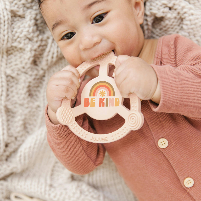 JuJuBe × Studio Oh! Silicone Teether Ring With Detachable Clip