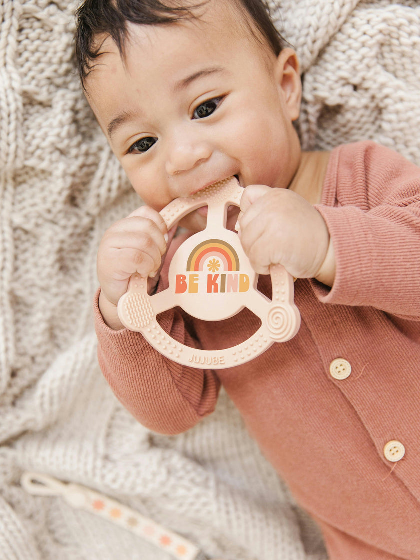 JuJuBe × Studio Oh! Silicone Teether Ring With Detachable Clip