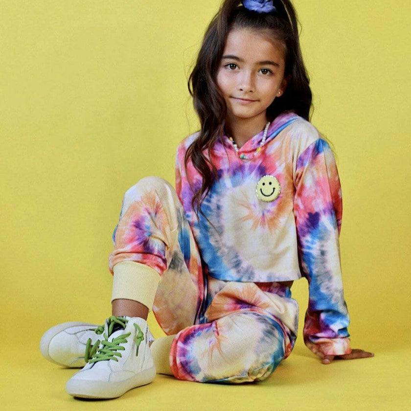 Be Happy Tie Dye Jogger Set