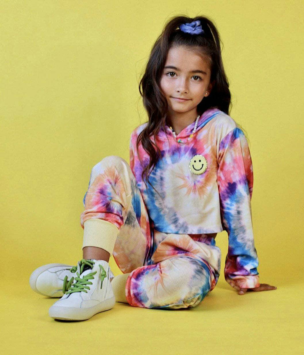 Be Happy Tie Dye Jogger Set