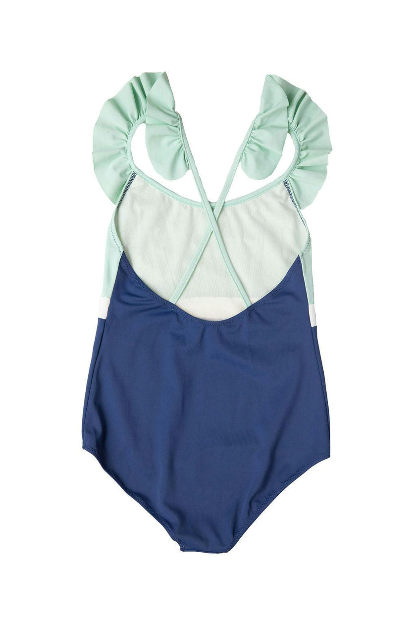 Coco One Piece Swimsuit Spaceblue and mint