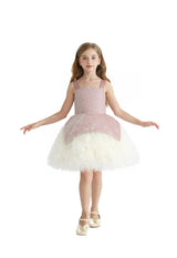 Pink Glitter & Tulle Celebration Dress