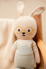 Mike the Bunny 15" natural & light blue