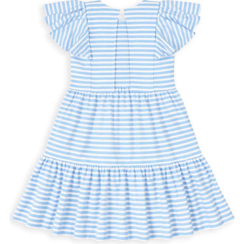 Stripe Knit Dress With Heart Cherries